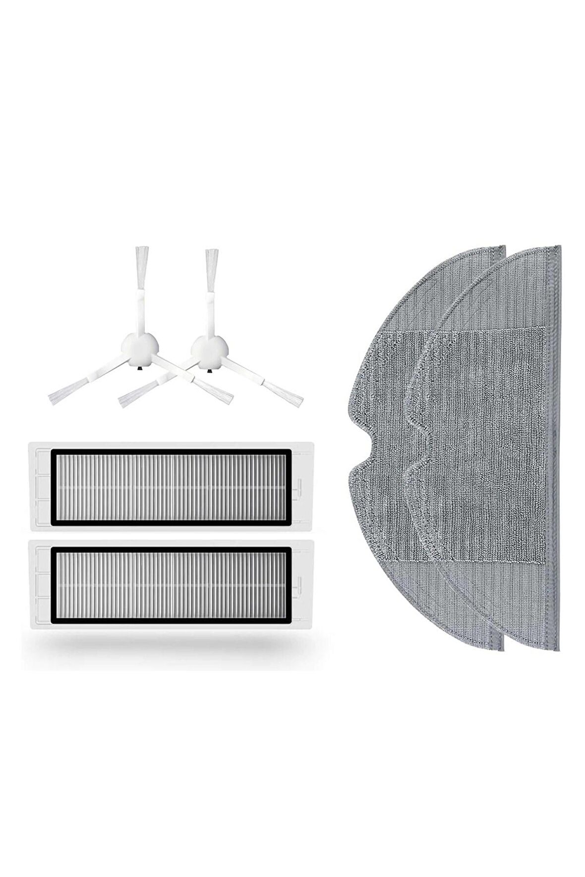 Xiaomi Vacuum Mop 2C Robot Süpürge Uyumlu 6'lı Yedek Parça Seti